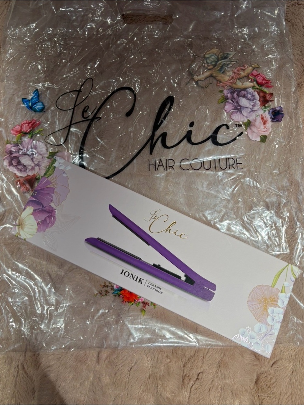Le Chic Purple Ionik Ceramic Flat Iron